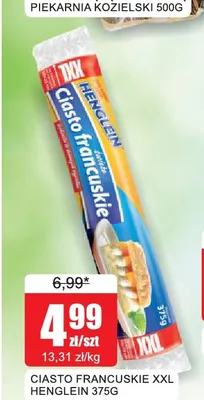 Ciasto francuskie XXL Henglein promocja w Bingo