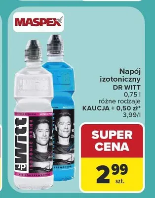 Napój izotoniczny Dr Witt promocja w Carrefour Market