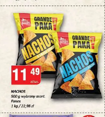 Nachos Salsa Grande Paka Fanex promocja w Chorten