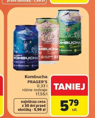 Kombucha Prager's Hibiscus promocja w Carrefour