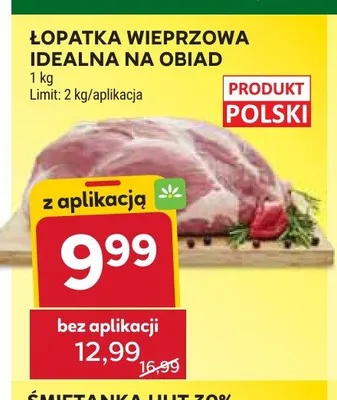 Łopatka wieprzowa idealna na obiad promocja w Stokrotka