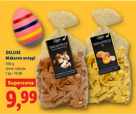 Makaron wstęgi Deluxe promocja w Lidl