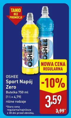 Sport napój Zero Oshee promocja w Aldi
