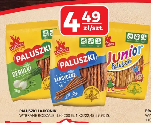 Paluszki Lajkonik Junior promocja w Top Market