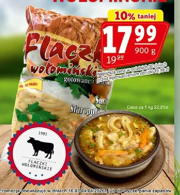Flaczki wołomińskie promocja w Prim Market