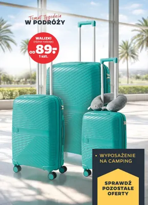 Walizki różne rodzaje promocja w Netto