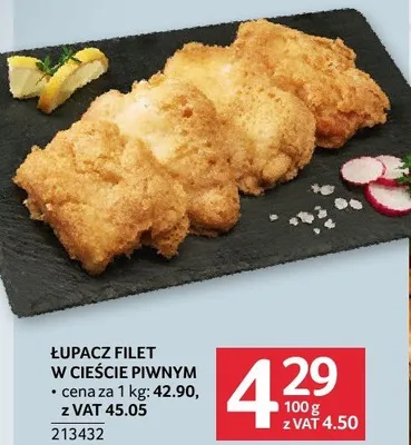 Łupacz filet w cieście piwanym promocja w Selgros