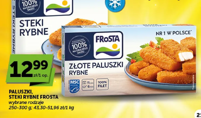 Steki rybne Frosta promocja w ABC