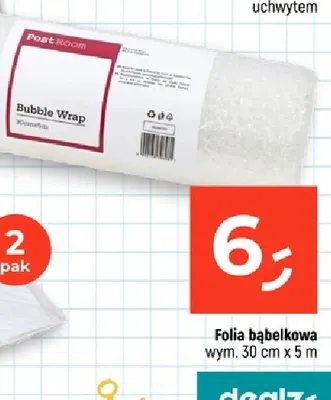 Folia bąbelkowa 30cmx5 m Post Room promocja w Dealz