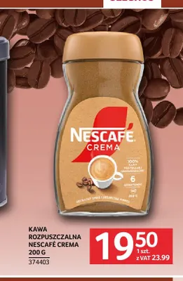 Kawa rozpuszczalna Nescafé Crema promocja w Selgros