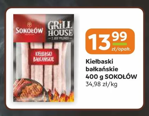 Kiełbaski bałkańskie Sokołów promocja w Gama