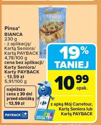 Pinsa Bianca promocja w Carrefour