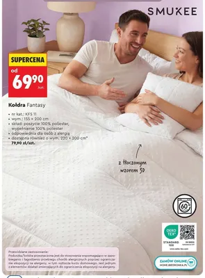Kołdra Fantasy Smukee 155x200 cm promocja w Biedronka