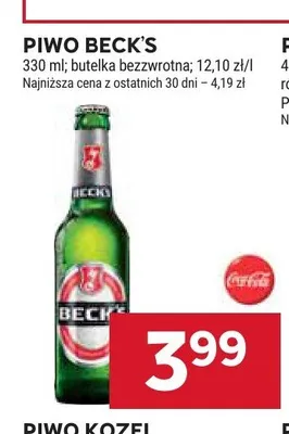 Piwo Beck's promocja w Stokrotka