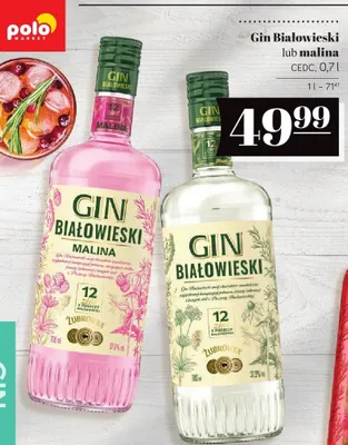 Gin białowieski malina CEDC 0,7l promocja w POLOmarket