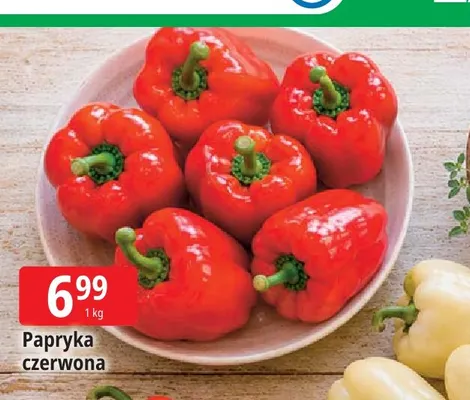 Papryka czerwona promocja w Leclerc