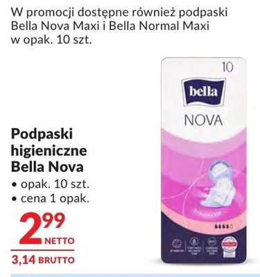 Podpaski higieniczne Bella Nova promocja w Makro