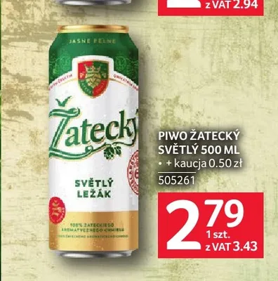 Piwo Žatecký Světlý Ležák promocja w Selgros
