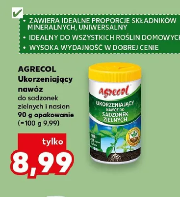 Ukorzeniający nawóz do sadzonek zielnych i nasion AGRECOL promocja w Kaufland