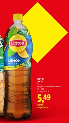 Herbata mrożona Lipton Ice Tea brzoskwinia promocja w Lidl