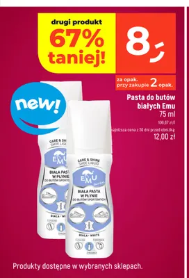 Pasta do butów białych Emu promocja w Dealz