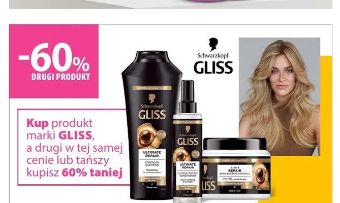 Odżywka do włosów w sprayu Gliss Ultimate Repair promocja w Hebe