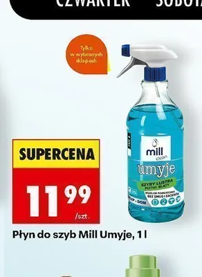 Płyn do szyb Mill Umyje promocja w Biedronka