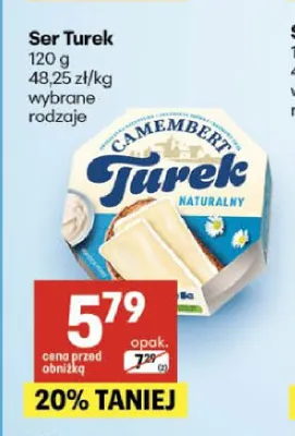 Ser Camembert Turek promocja w Delikatesy Centrum