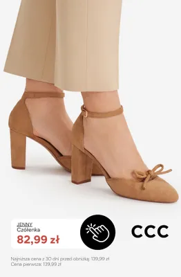 Czółenka damskie Jenny promocja w CCC