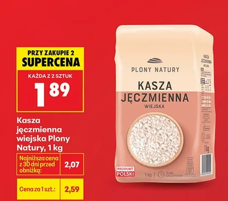 Kasza jęczmienna pęczak Sonko promocja w Biedronka