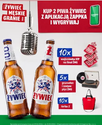Piwo Żywiec Premium butelka bezzwrotna promocja w Żabka