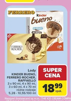 Lody Raffaello promocja w Carrefour Market
