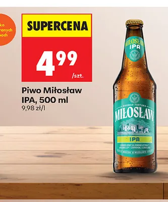 Piwo Miłosław IPA promocja w Biedronka