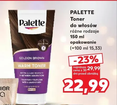 Toner do włosów Palette promocja w Kaufland