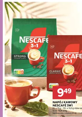 Napój kawowy Nescafe 3w1 Classic 10-pak promocja w Stokrotka