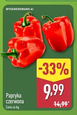 Papryka czerwona promocja w Aldi