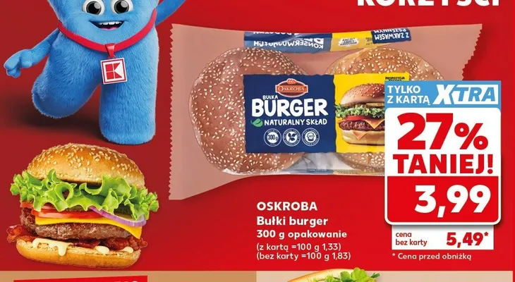 Bułki burger Oskroba promocja w Kaufland