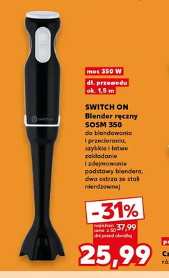 Blender ręczny Switch On SOSM 350 promocja w Kaufland