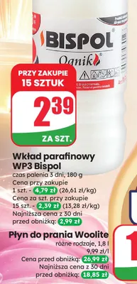 Wkład parafinowy WP3 Bispol Ognik promocja w Dino