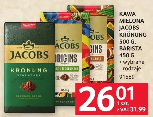 Kawa mielona Jacobs Krönung promocja w Selgros