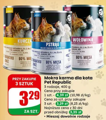 Mokra karma dla kota promocja w Dino