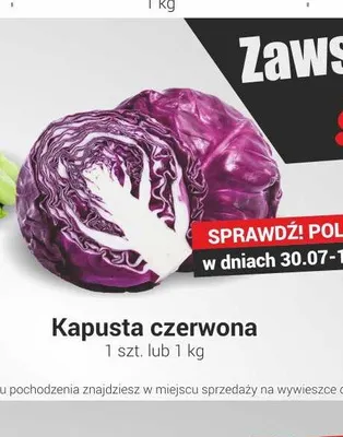 Kapusta czerwona promocja w Delikatesy Sezam