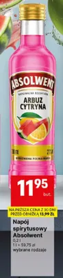 Napój spirytusowy Absolwent Arbuz Cytryna promocja w Delikatesy Centrum