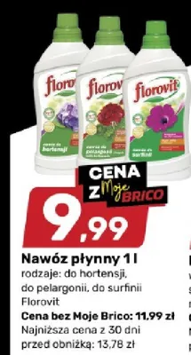 Nawóz płynny Florovit do surfini promocja w Bricomarche