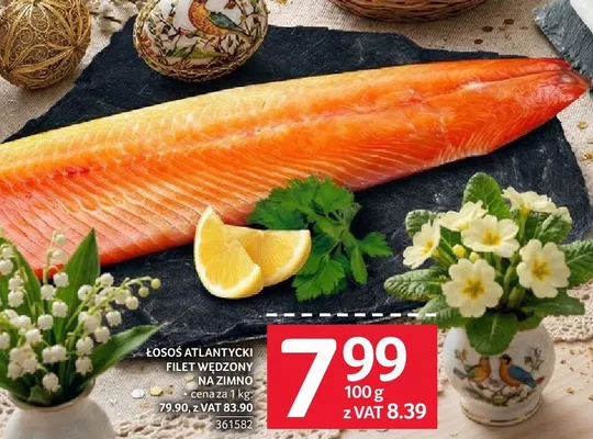 Łosoś atlantycki filet wędzony na zimno promocja w Selgros