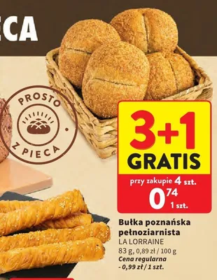 Bułka poznańska pełnoziarnista La Lorraine promocja w Intermarche