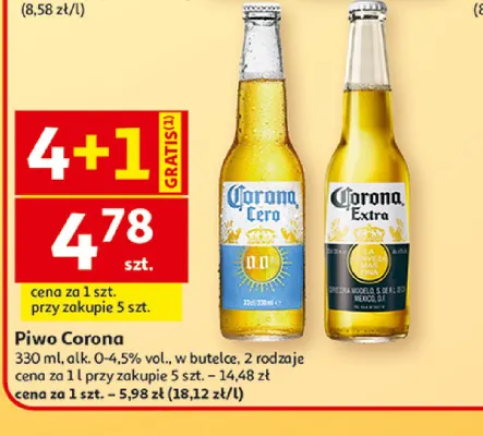 Piwo Corona Extra promocja w Auchan