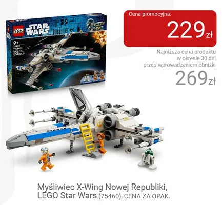 Myśliwiec X-Wing Nowej Republiki LEGO Star Wars promocja w Smyk
