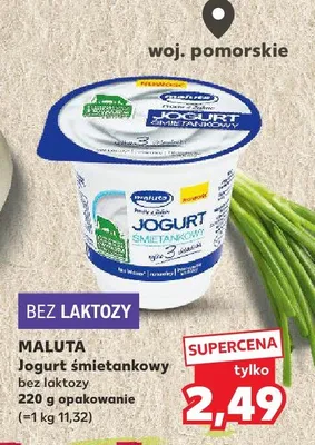 Jogurt śmietankowy bez laktozy promocja w Kaufland