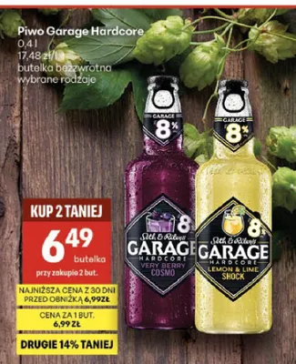 Piwo Garage Hardcore Lemon & Lime Shock promocja w Delikatesy Centrum